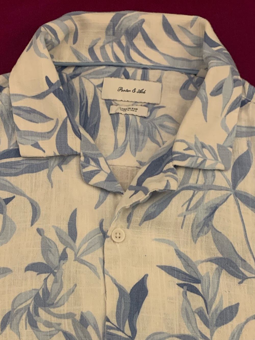 PORTER & ASH SS Linen Blend Tropical Shirt